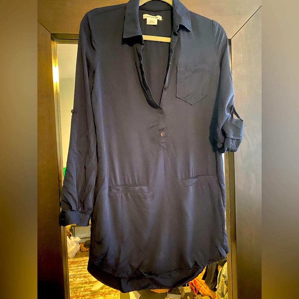 Lacoste pretty navy blue dress